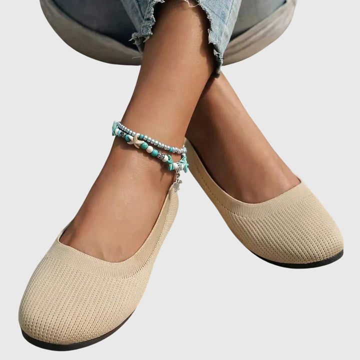 Breathable anti-slip elegance in footwear