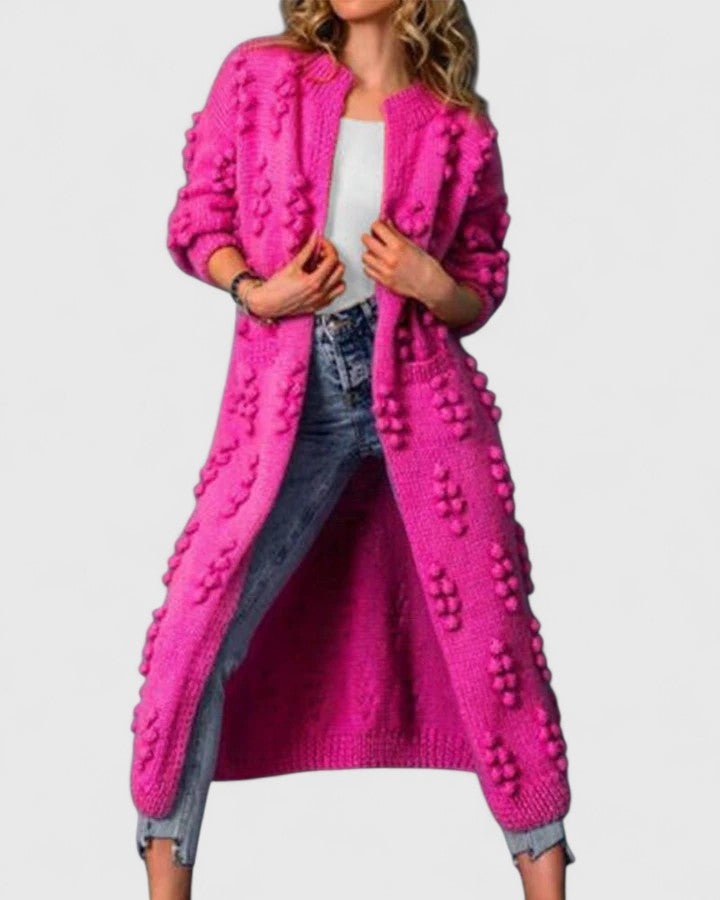 Luxurious Knit Cardigan with Soft Draping