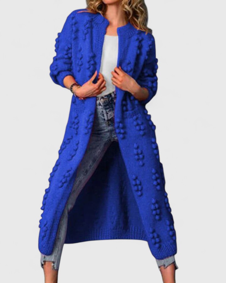 Luxurious Knit Cardigan with Soft Draping