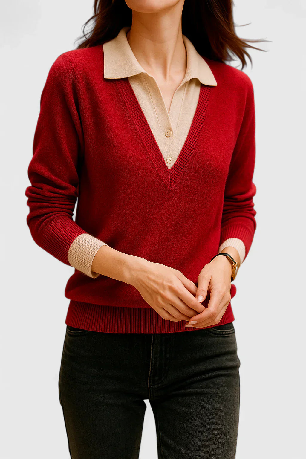 Refined Knit Sweater with Timeless Elegance