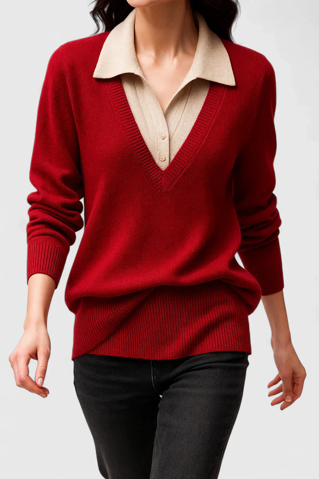 Refined Knit Sweater with Timeless Elegance