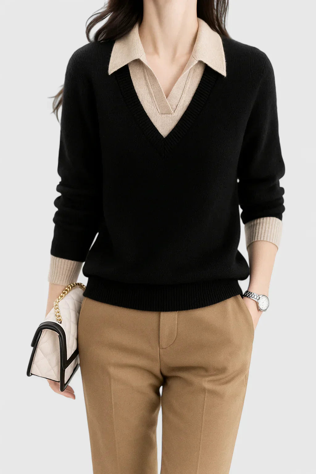 Refined Knit Sweater with Timeless Elegance