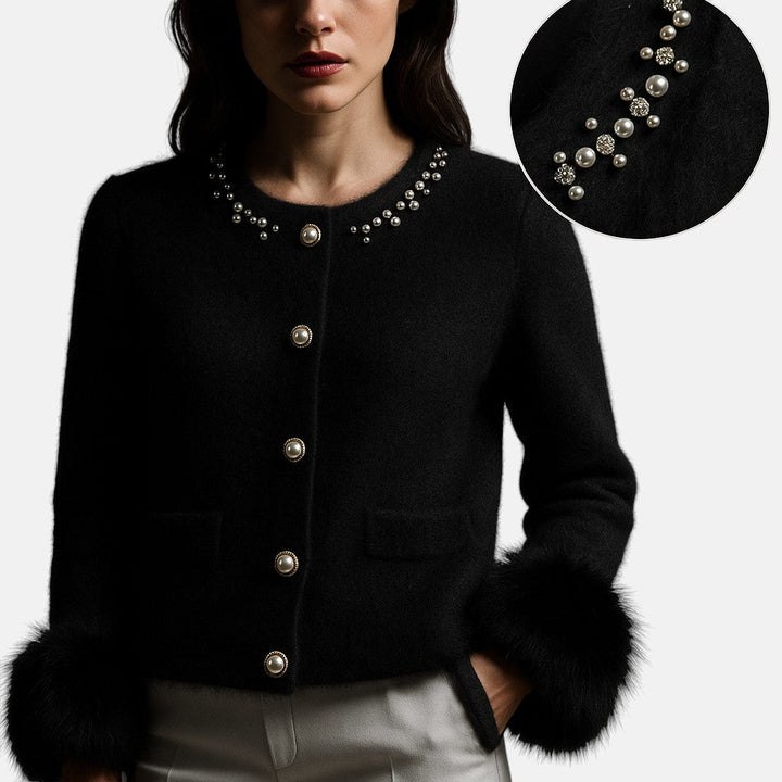 Cashmere Wrap Cardigan with Soft Draping