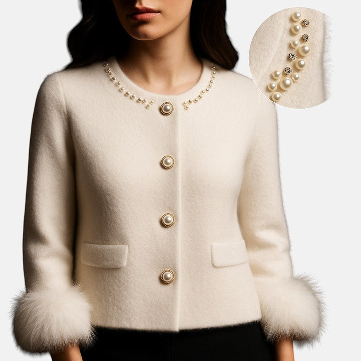 Cashmere Wrap Cardigan with Soft Draping