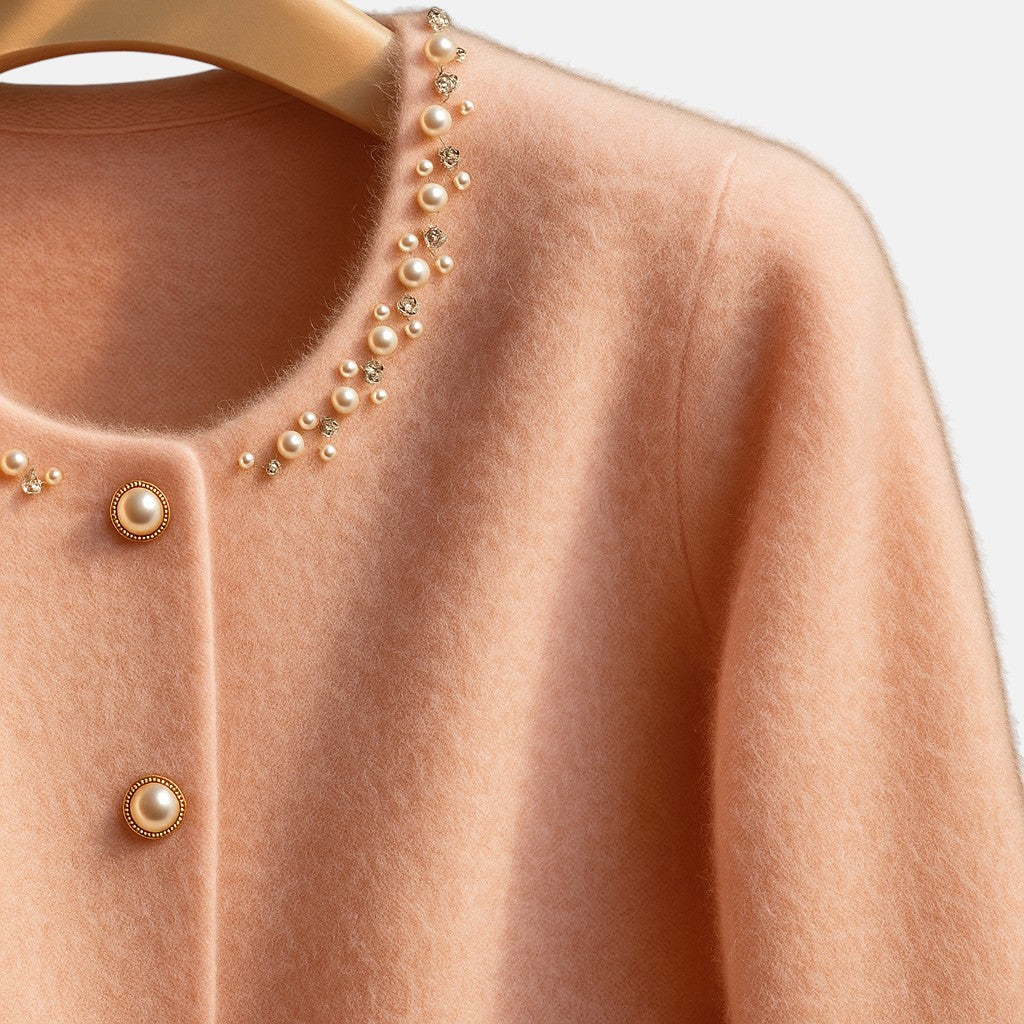 Cashmere Wrap Cardigan with Soft Draping