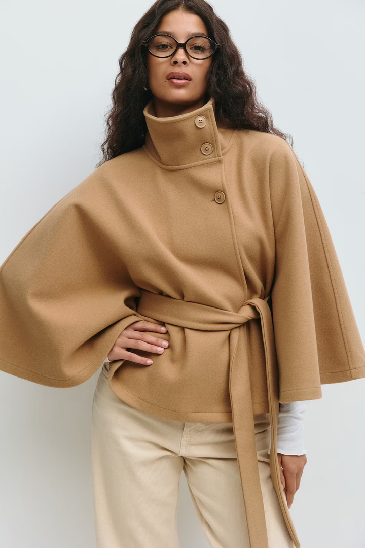 Belted Women's Coat in Timeless Elegance