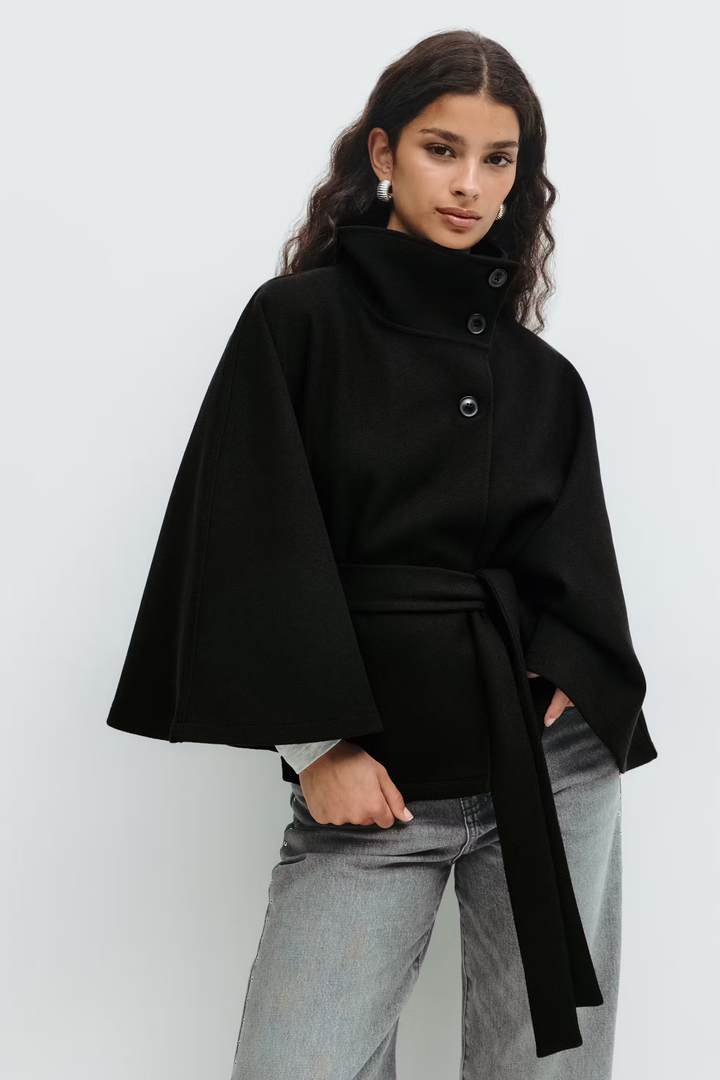 Belted Women's Coat in Timeless Elegance
