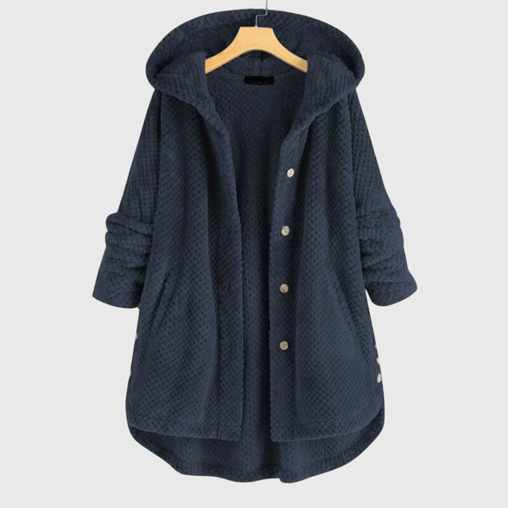 Hooded Fleece Jacket in Soft Texture