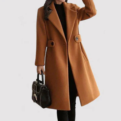 Belted Elegance Wool Coat