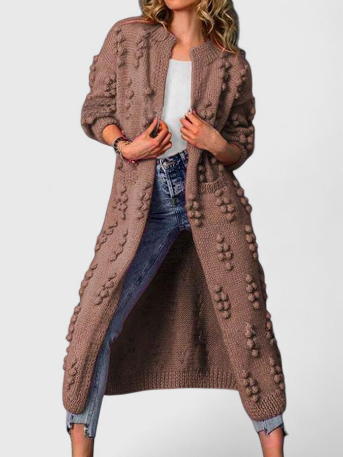 Luxurious Knit Cardigan with Soft Draping