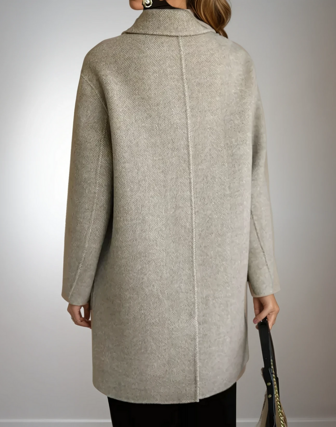 Elegant Fabric Overcoat