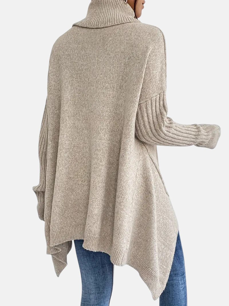 Brigitte Long Turtleneck in Soft Cashmere