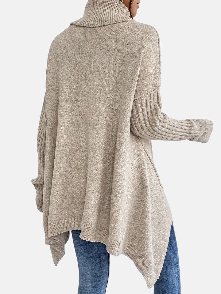 Brigitte Long Turtleneck in Soft Cashmere