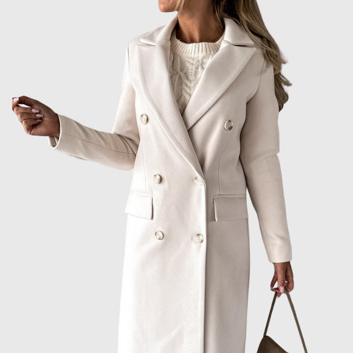 Elegant Wool Blend Overcoat