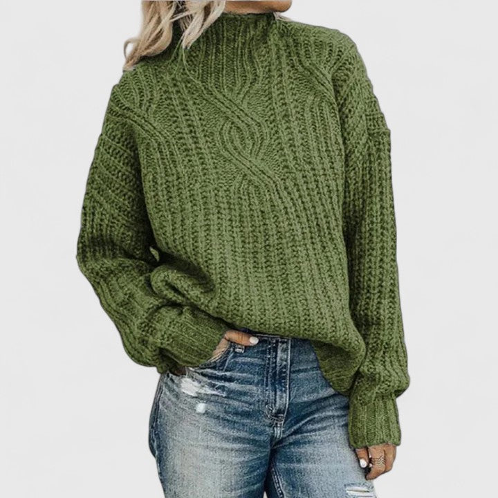 Elegant Knit Sweater with Refined Detail
