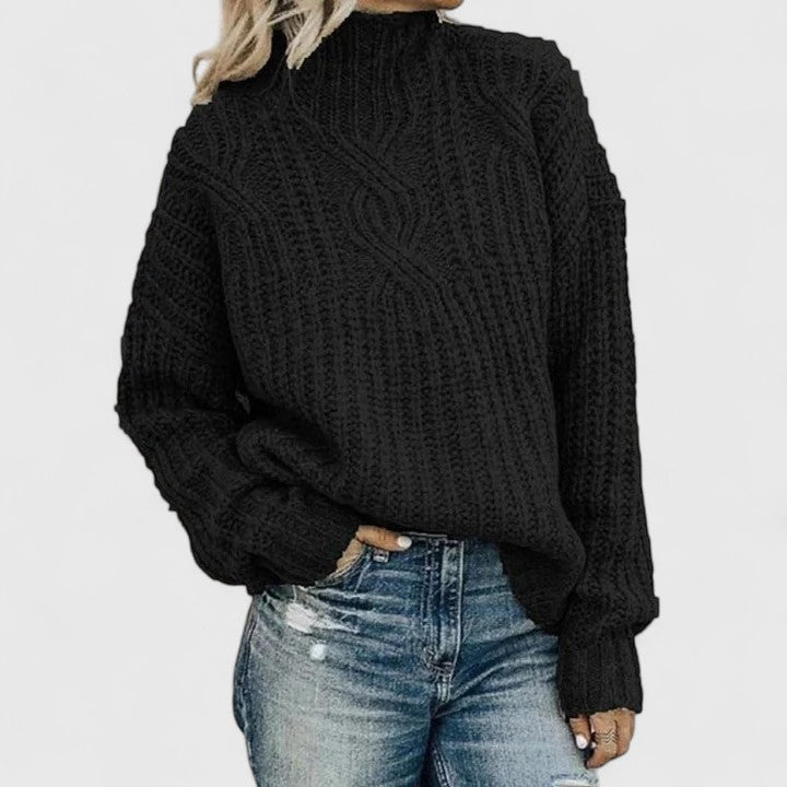 Elegant Knit Sweater with Refined Detail