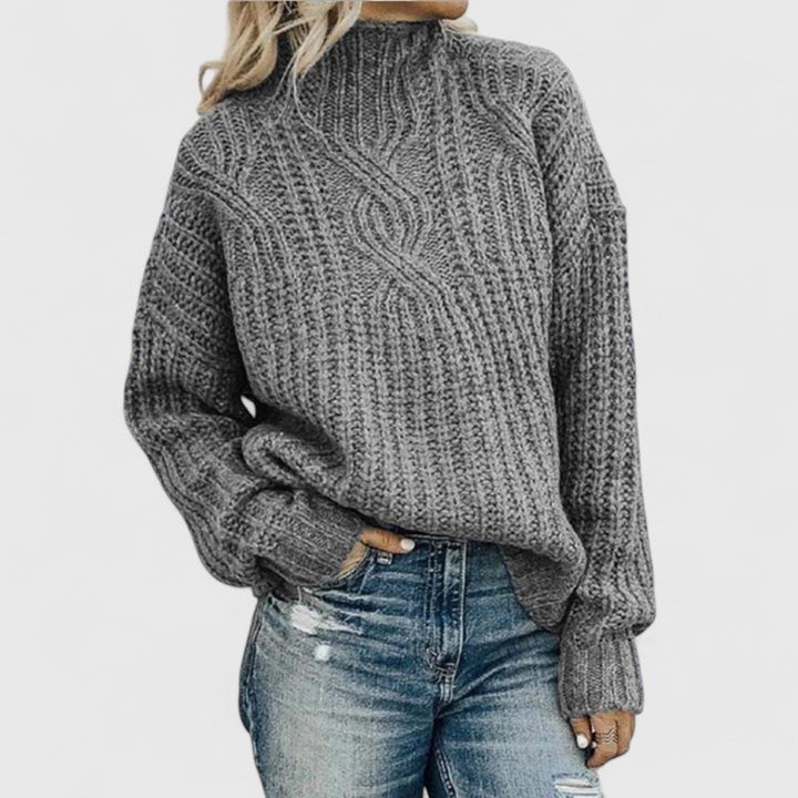 Elegant Knit Sweater with Refined Detail