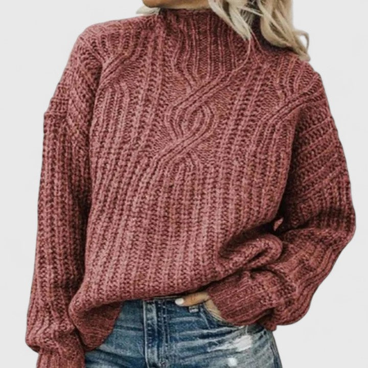 Elegant Knit Sweater with Refined Detail