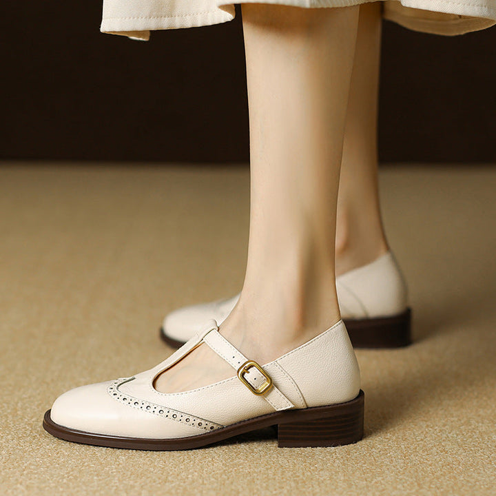 Mary Jane Shoes with Delicate Strap Detail