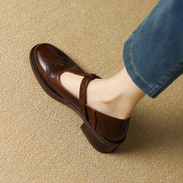 Mary Jane Shoes with Delicate Strap Detail