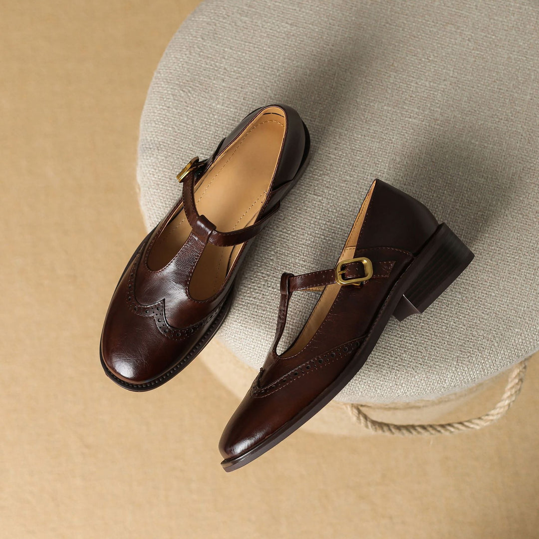 Mary Jane Shoes with Delicate Strap Detail