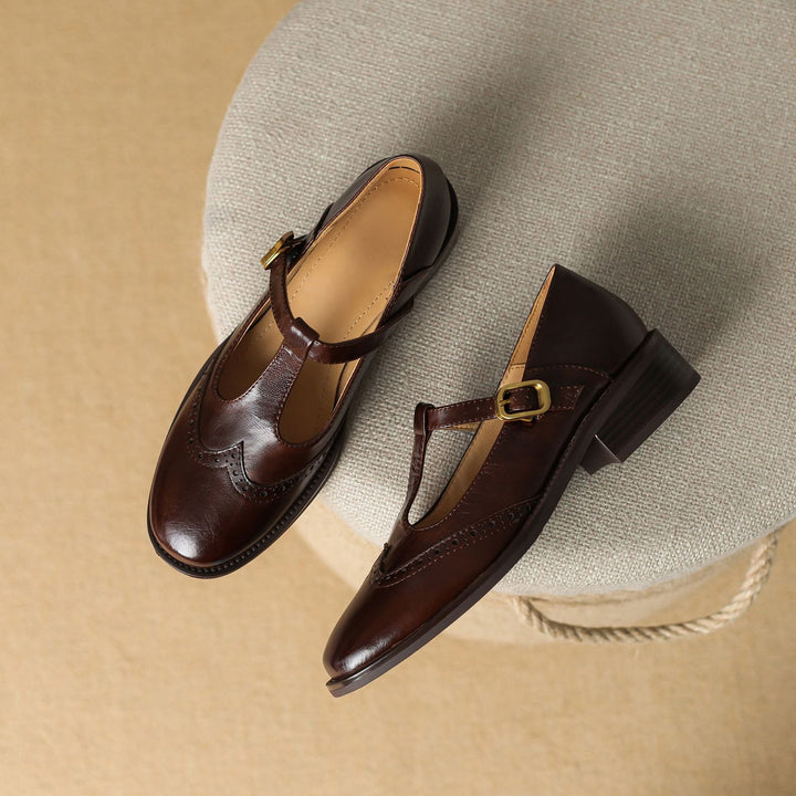 Mary Jane Shoes with Delicate Strap Detail