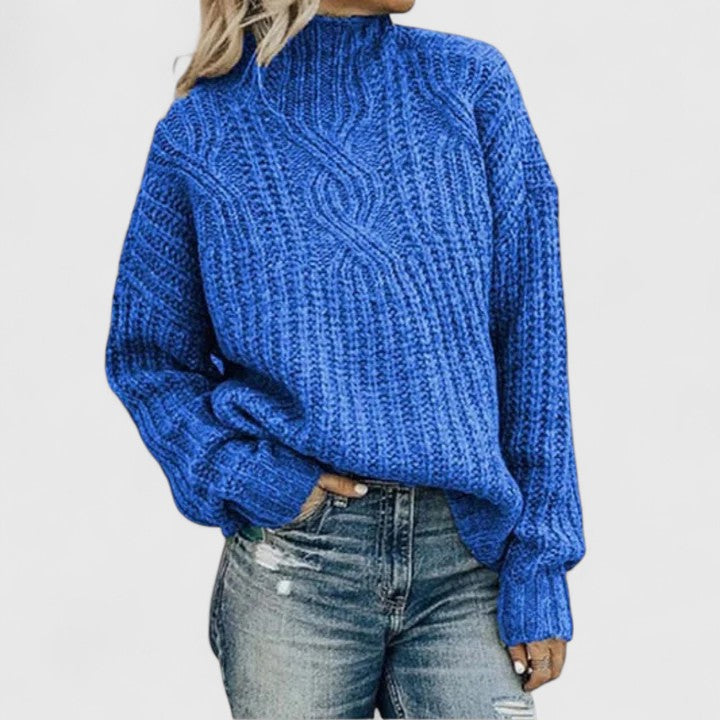 Elegant Knit Sweater with Refined Detail