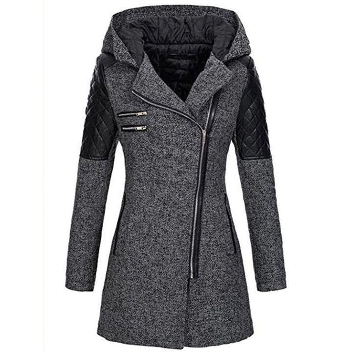 Elegant Hooded Long Winter Coat for Women