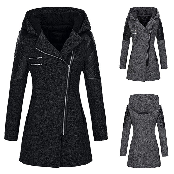 Elegant Hooded Long Winter Coat for Women