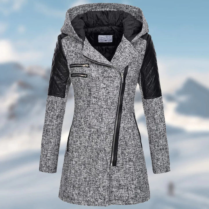 Elegant Hooded Long Winter Coat for Women