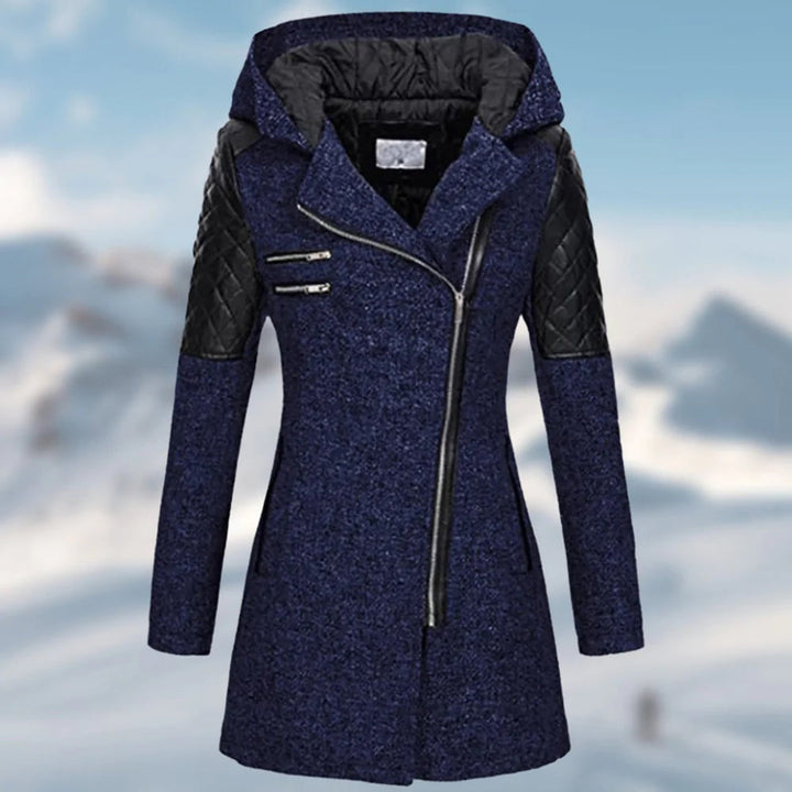 Elegant Hooded Long Winter Coat for Women