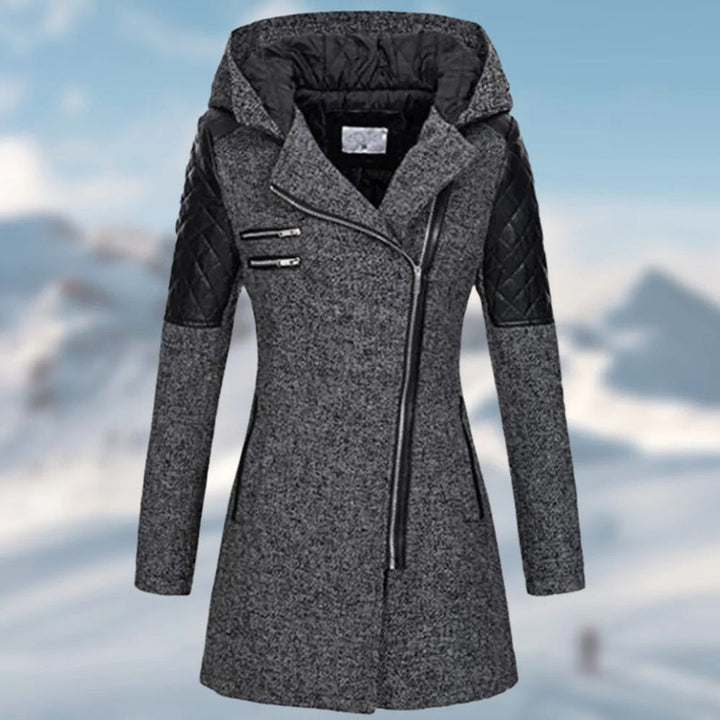 Elegant Hooded Long Winter Coat for Women