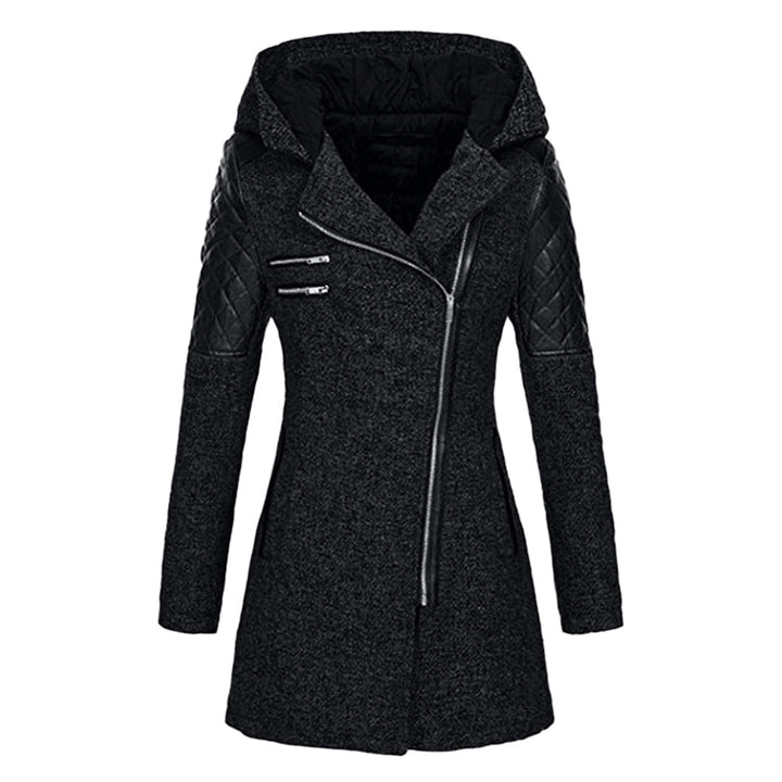 Elegant Hooded Long Winter Coat for Women