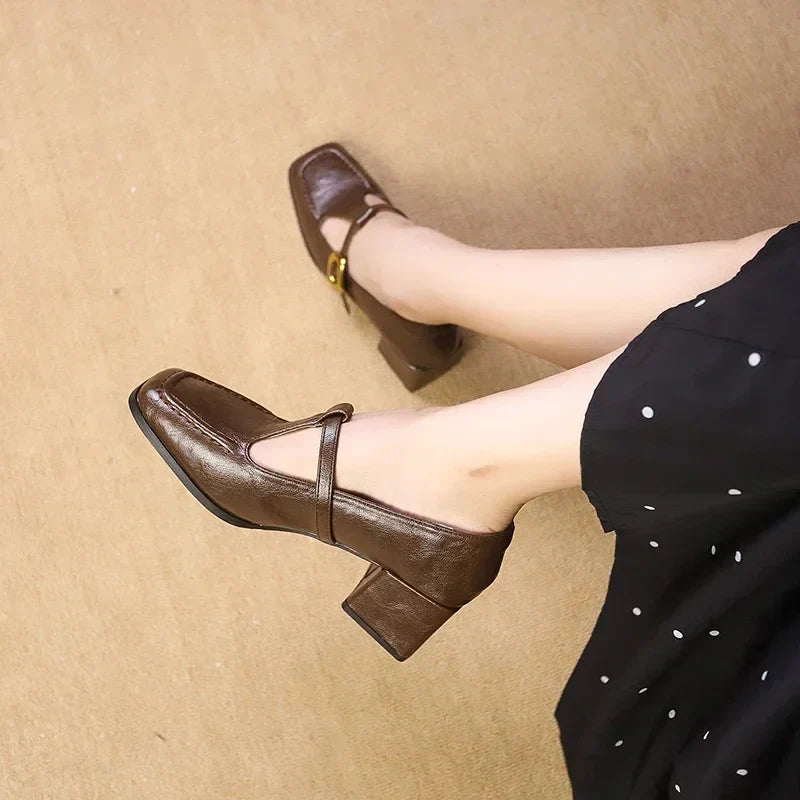 French-inspired Mary Jane flats