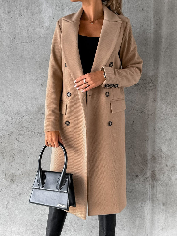 Elegant Wool Blend Overcoat