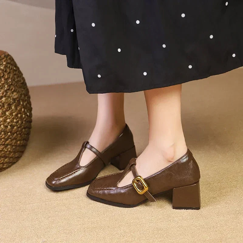 French-inspired Mary Jane flats