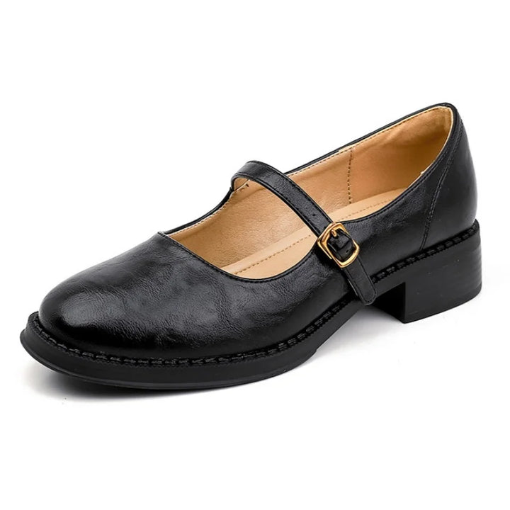 Leather Mary Janes with Timeless Elegance