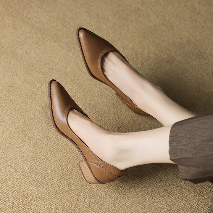 Mid-Heel Elegance in Soft Suede