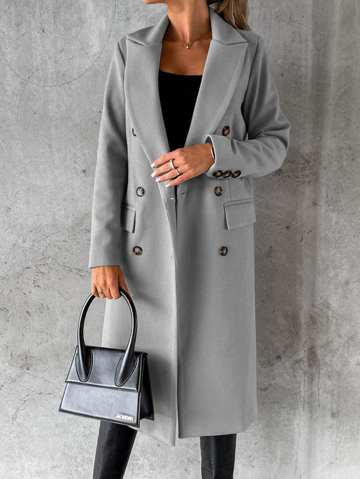 Elegant Wool Blend Overcoat