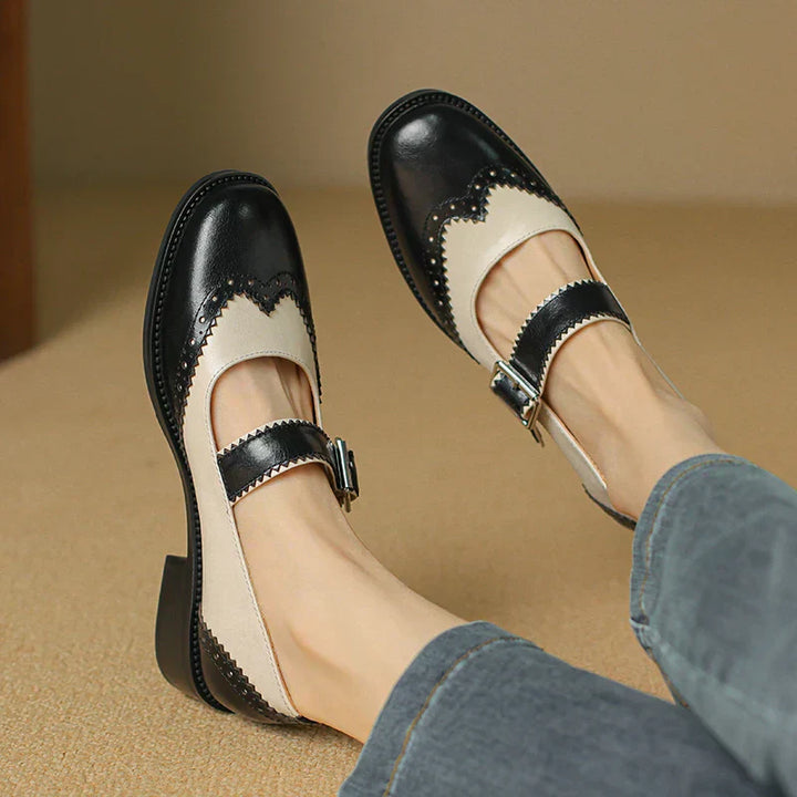 Miana Leather Mary Janes with Classic Elegance
