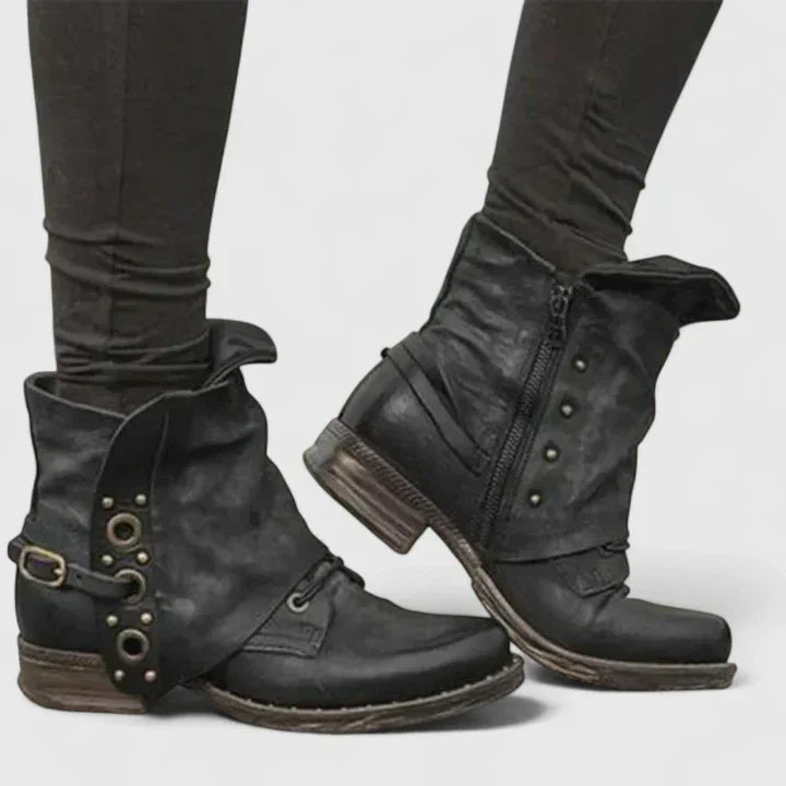 Orthopedic Ankle Boots with Elegant Support
