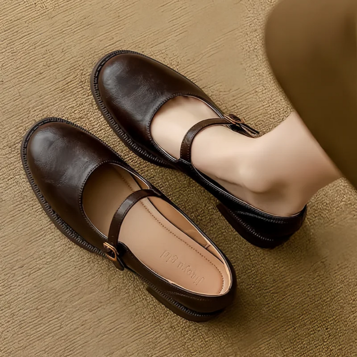 Leather Mary Janes with Timeless Elegance
