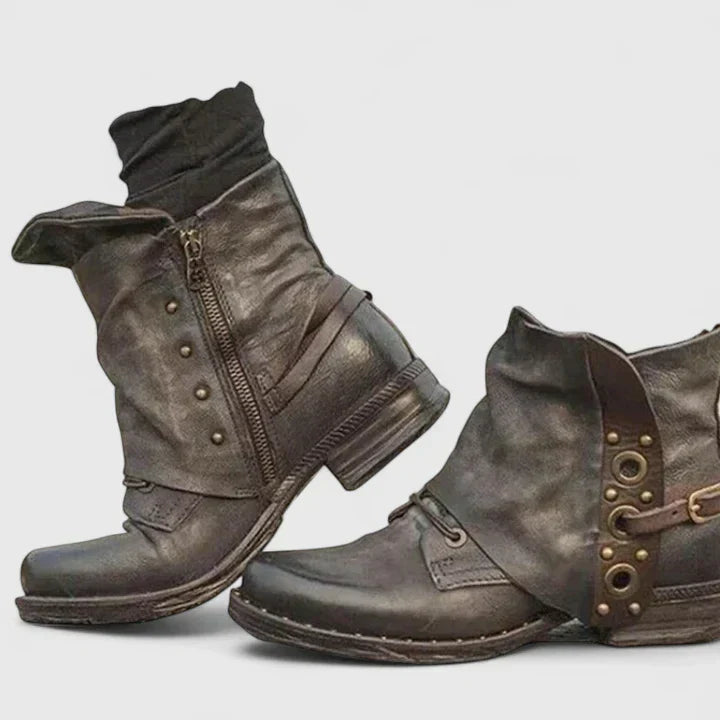Orthopedic Ankle Boots with Refined Comfort