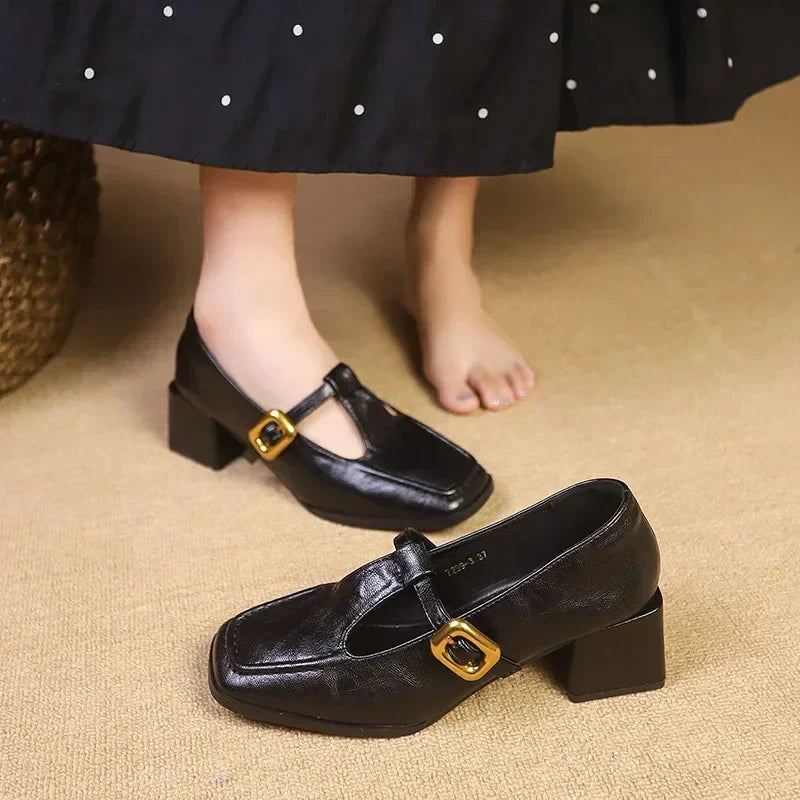 French-inspired Mary Jane flats