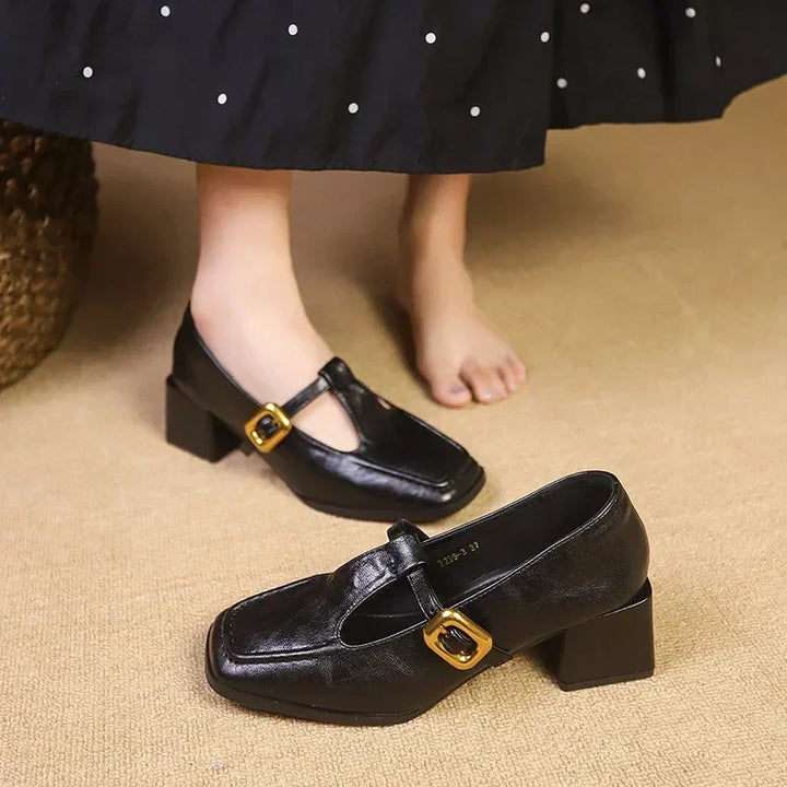 French-inspired Mary Jane flats