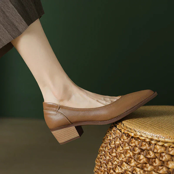 Mid-Heel Elegance in Soft Suede