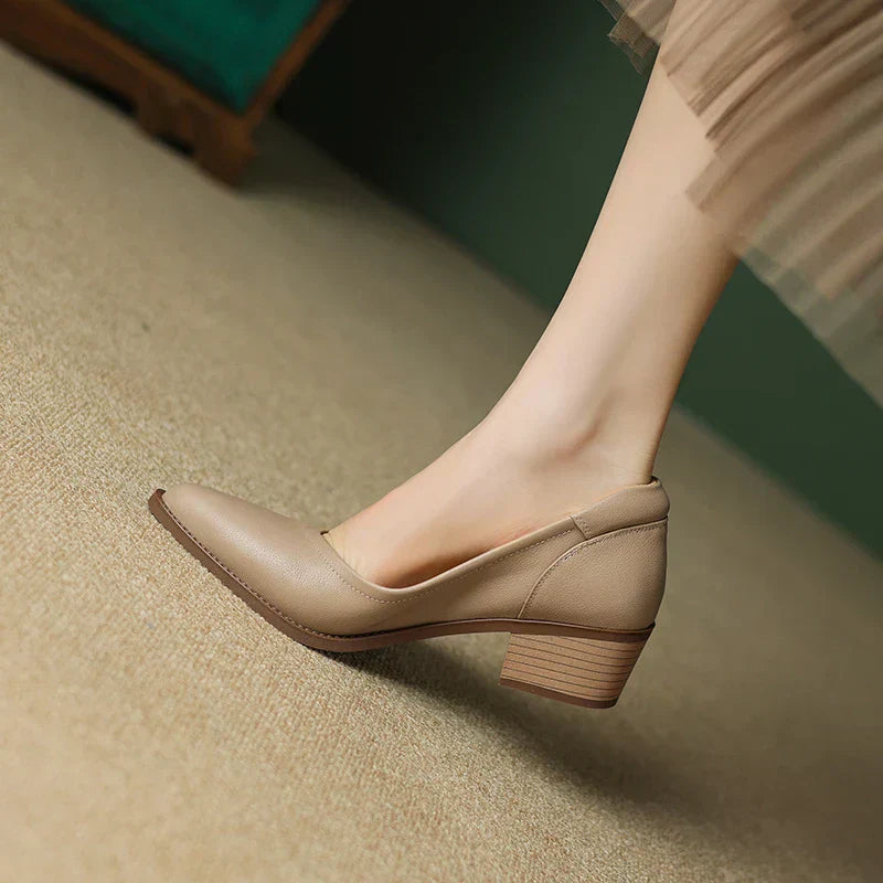 Mid-Heel Elegance in Soft Suede