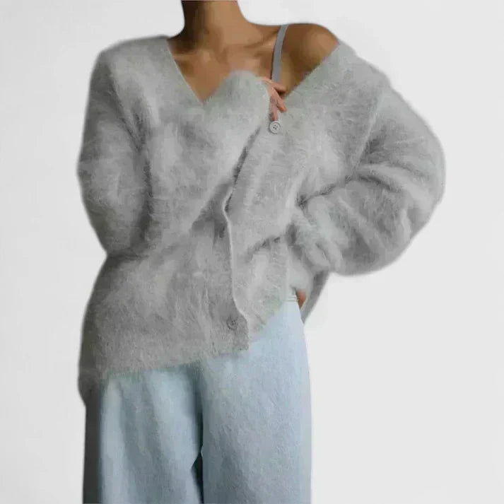 Luxe Knit Cardigan with Soft Draping