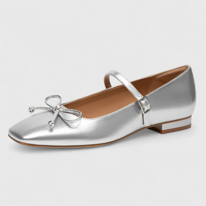 Square Toe Ballet Flats in Luxe Comfort