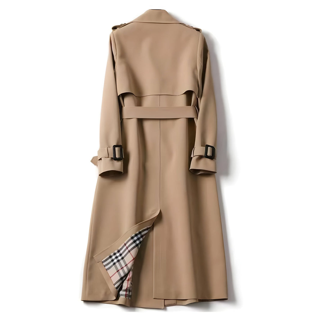 Jade Trench Coat with Elegant Silhouette